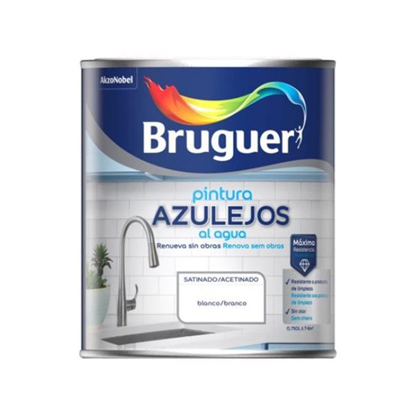 Esmalte azulejos al agua satinado 2,5l blanco