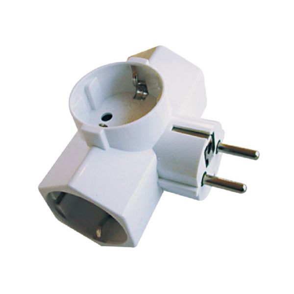 ADAPTADOR ENCHUFE TRIPLE LATERAL16A/250V