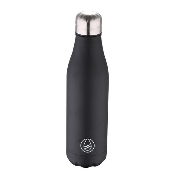 Botella termo 500 ml. inox. negra