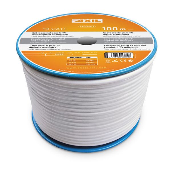 CABLE COAXIAL EN BOBINA COLGANTE 100 M.