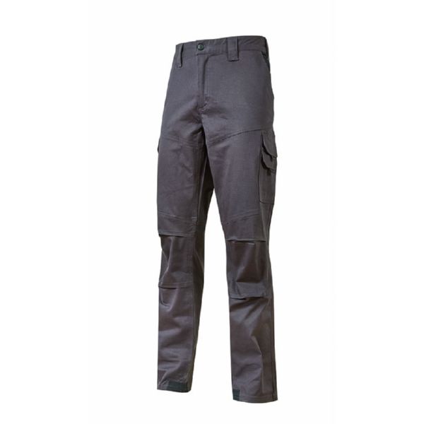 Pantalon de trabajo Mod. Guapo, algodon elastico, color gris T/2XL