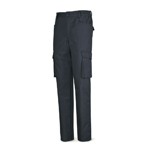 Pantalon multibolsillos TOP tejido 245 g 100% algodon azul marino T/38