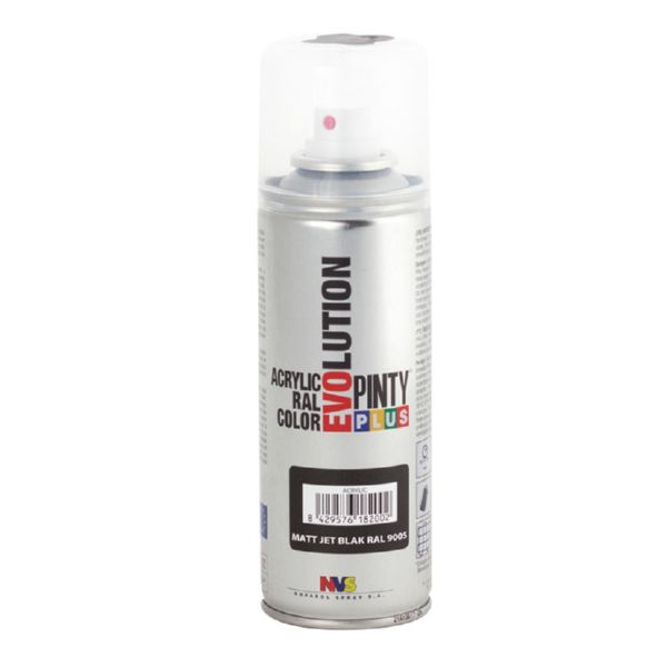 PINTURA SPRAY ACRILICA NEGRO MATE 200ML