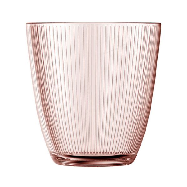 Vaso Concepto Stripy rosa. 6 unidades. Luminarc